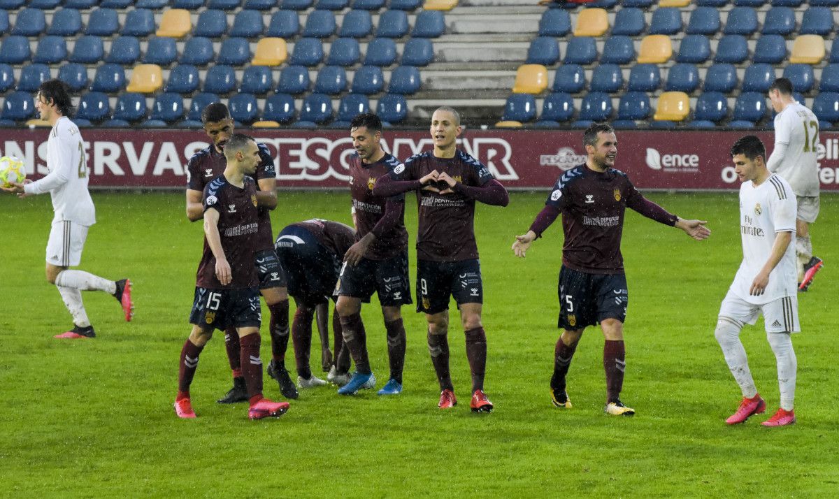Partido entre Pontevedra y Real Madrid Castilla en Pasarón de la temporada 19-20