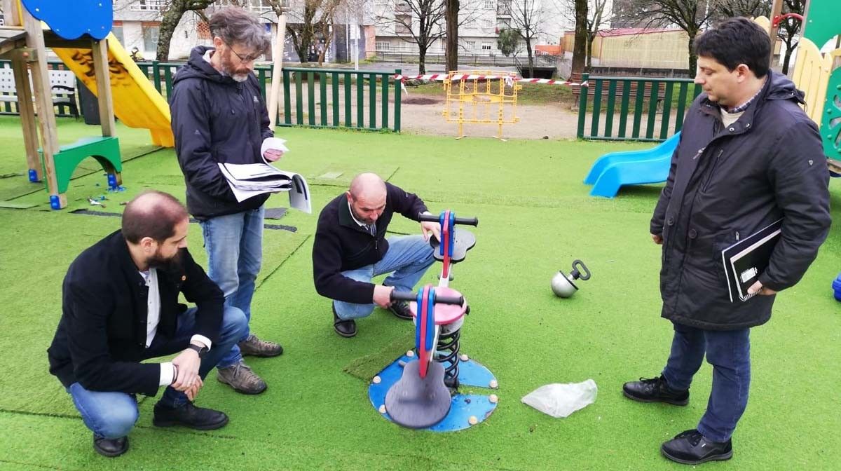 Inspección nos parques infantís do municipio