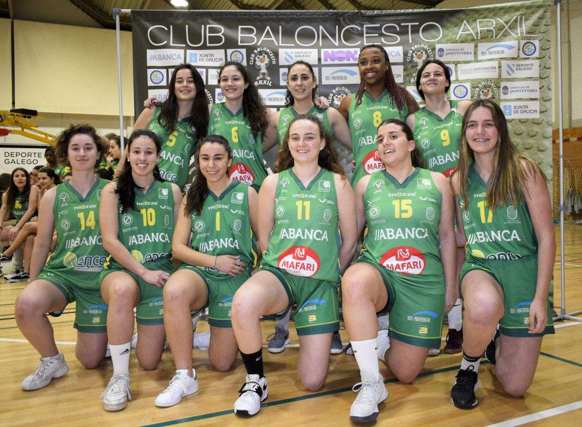 Presentación dos equipos do Club Baloncesto Arxil de Pontevedra