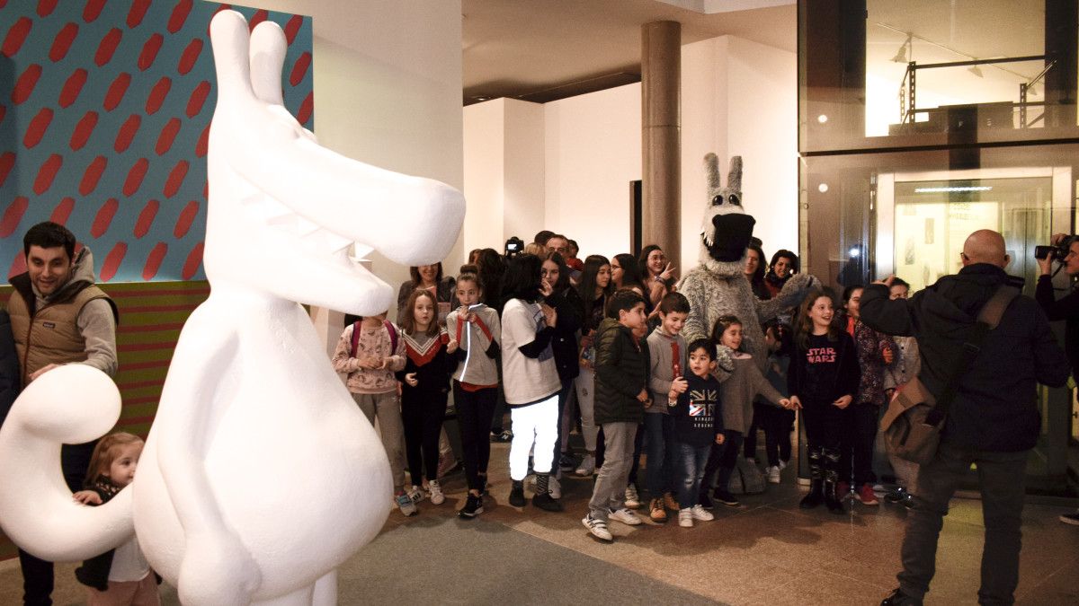 Inauguración del Salón do Libro Infantil en el Pazo da Cultura de Pontevedra.