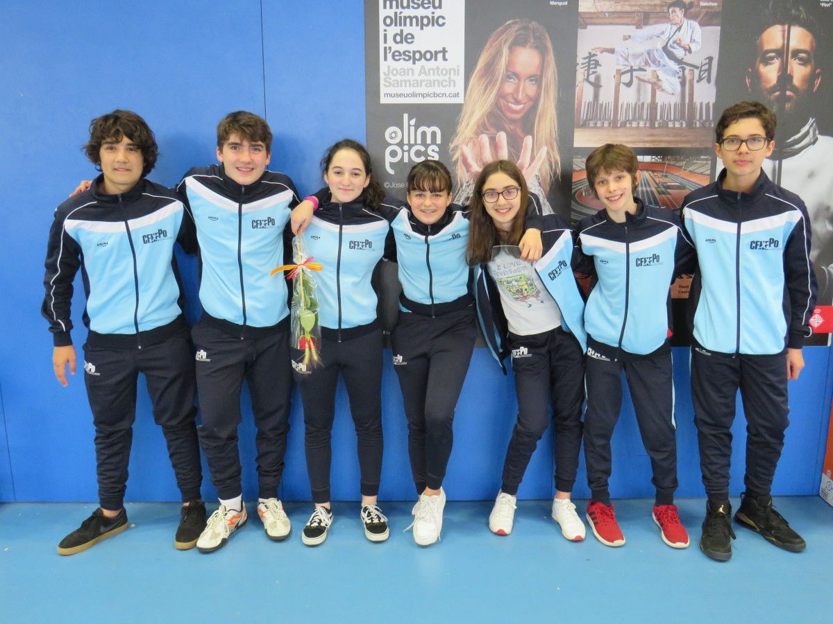O equipo da Escola Hungaresa que participou no trofeo internacional de Barcelona