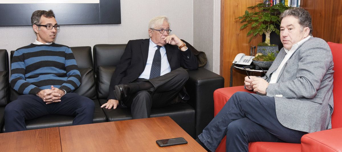 David Brito, Joan Clos e Miguel Anxo Fernández Lores