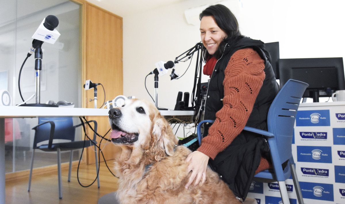 Bruno e Pol no programa Podcans de PontevedraViva Radio