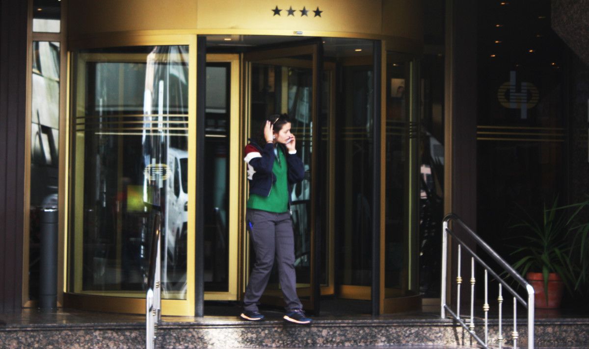 Entrada hotel Pontevedra