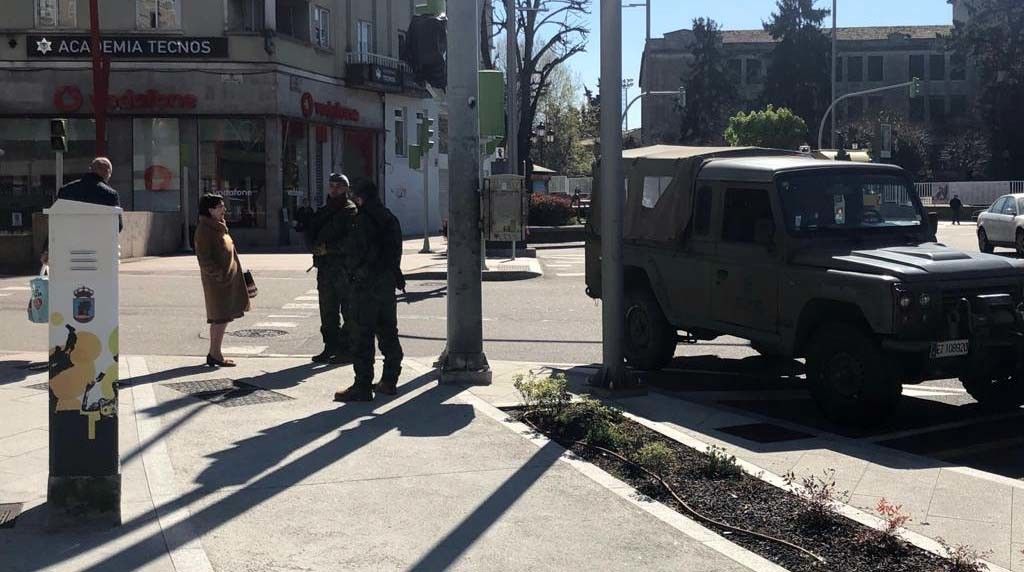 Despregamento da Brilat en Vigo con motivo do estado de alarma