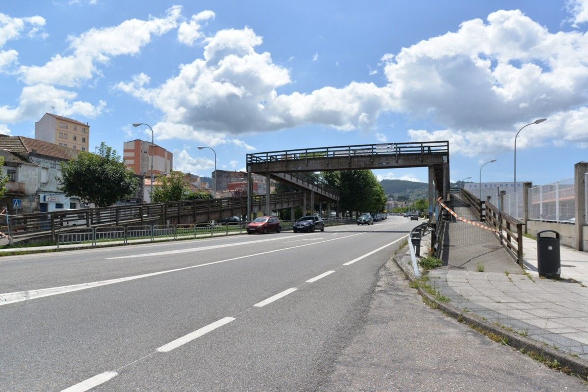 Zona de Estribela na que o Concello proxecta reordenar o tráfico