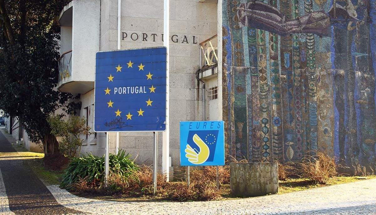 Fronteira con Portugal en Tui