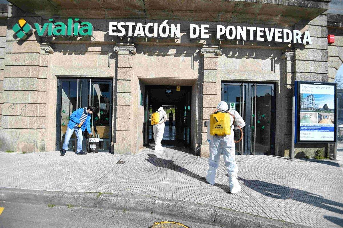 Despregamento militar da UME en Pontevedra polo coronavirus
