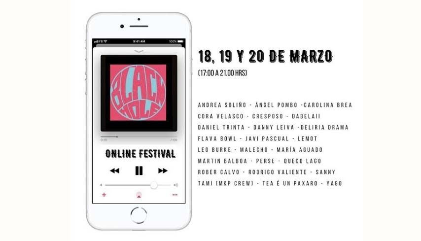 Cartel del Black Hole Online Festival