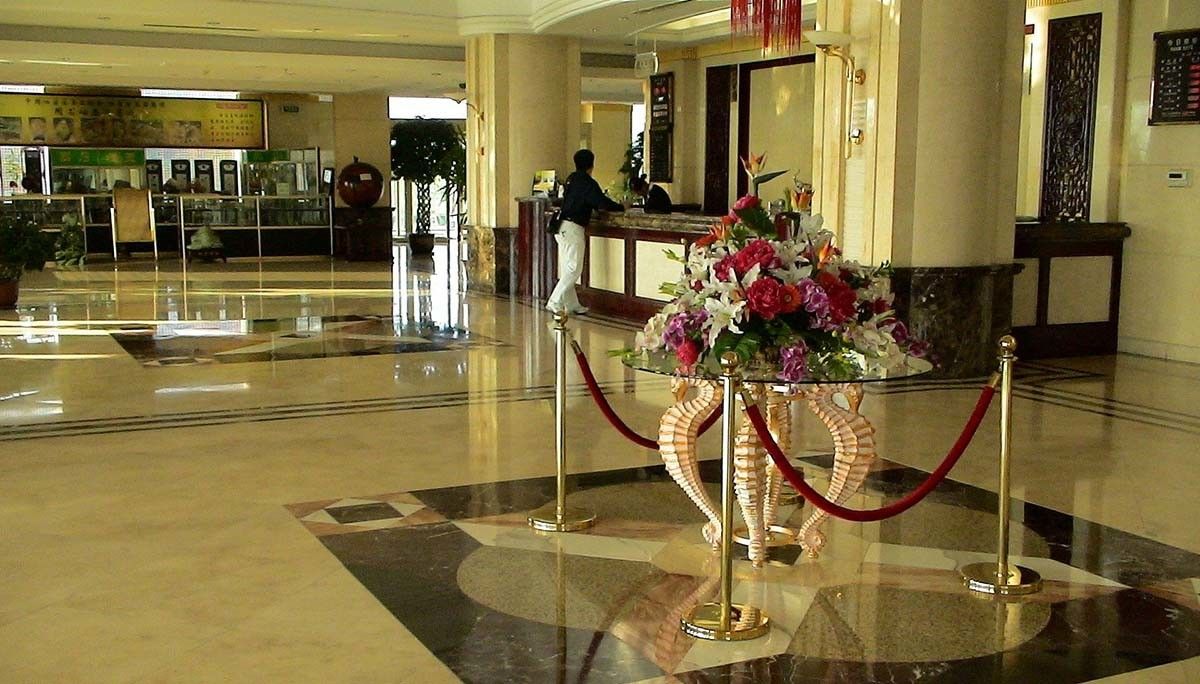 Recepción dun hotel