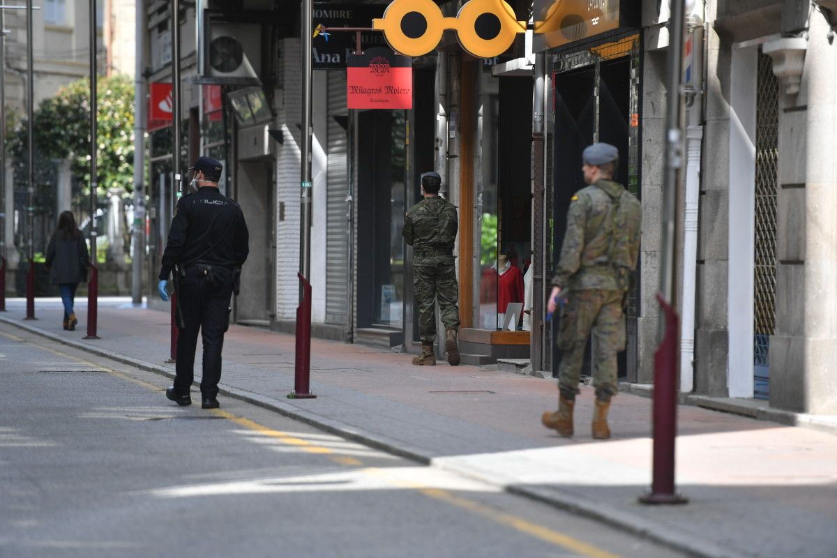 O comercio local está entre os sectores máis afectados en Pontevedra pola corentena