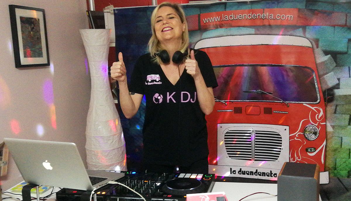 K DJ, en una de las sesiones de La Duendeneta