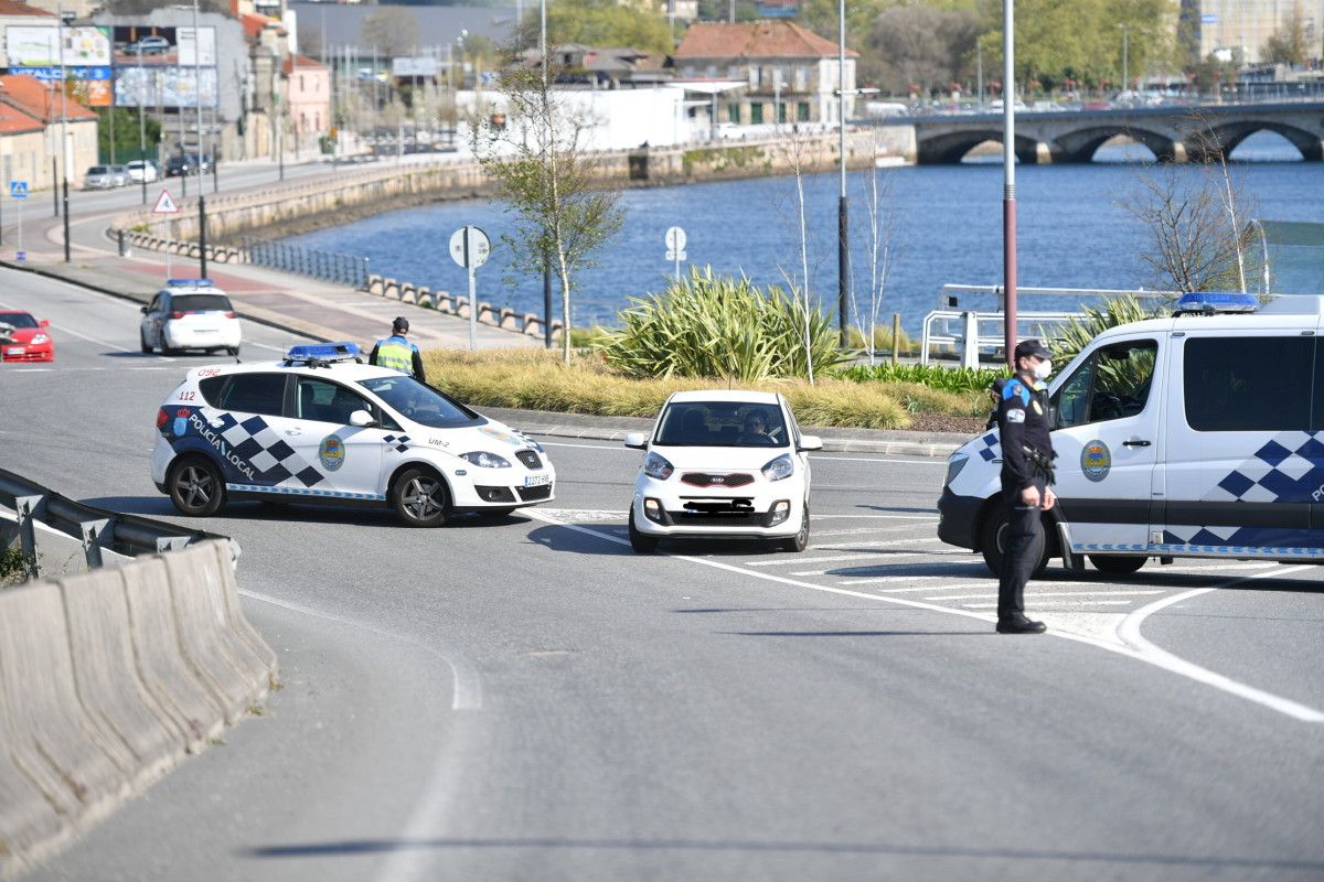 Control de la Policía Local de Pontevedra