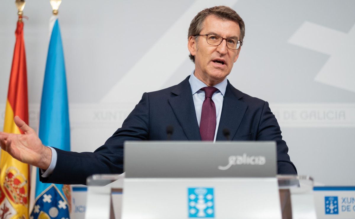 Alberto Núñez Feijóo, presidente de la Xunta de Galicia