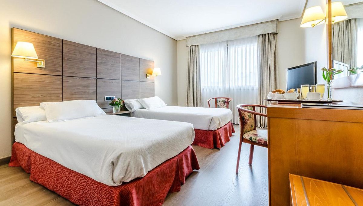 Una de las habitaciones del hotel Galicia Palace