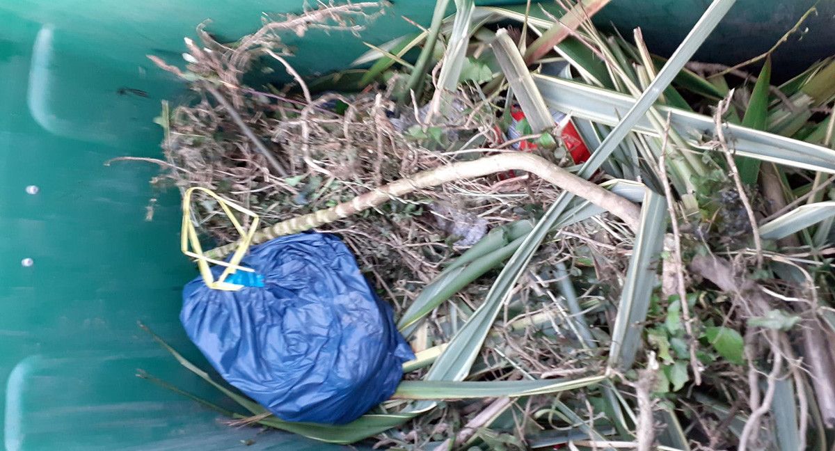 Depósito ilegal de basura en Cerdedo-Cotobade