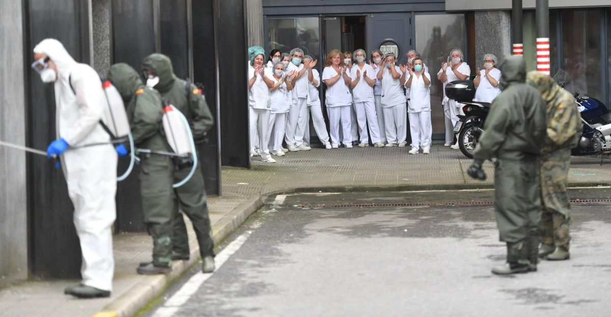 El personal sanitario agradece el trabajo de los militares
