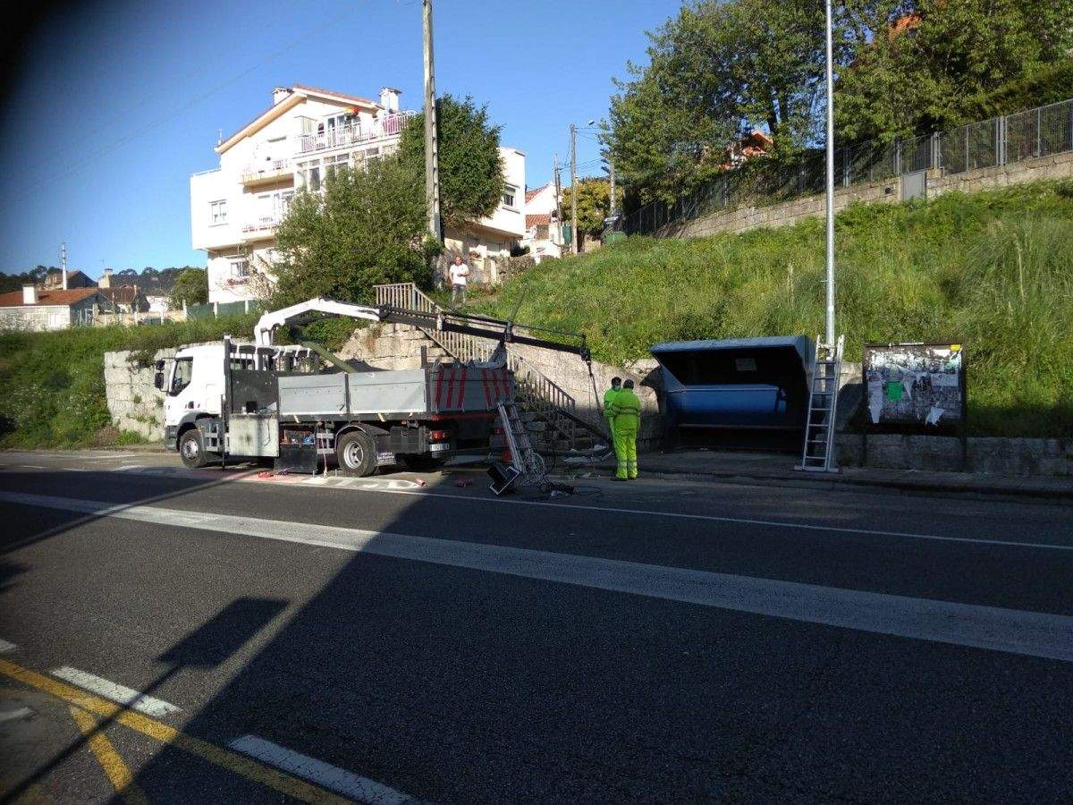 Obras da Consellería de Infraestructuras e Mobilidade en la PO-308