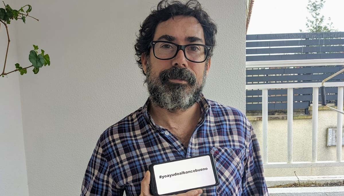 Amaro Ferreiro, apoiando a Operación Kilo online do Banco de Alimentos