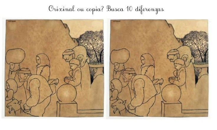 Actividade do Museo de Pontevedra "Orixinal ou copia? Busca 10 diferenzas" 
