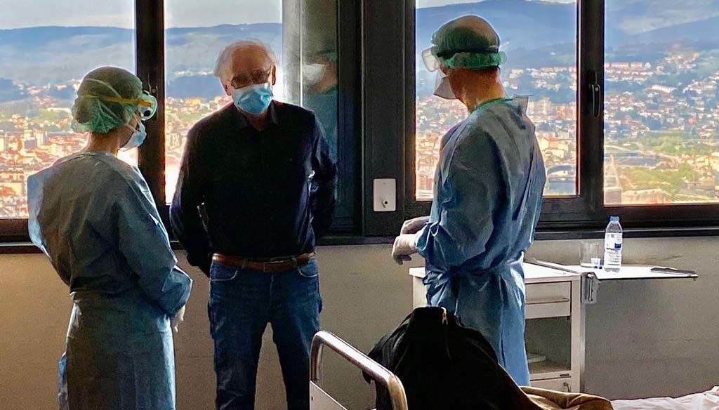 Valentín Otero, tras recibir el alta hospitalaria