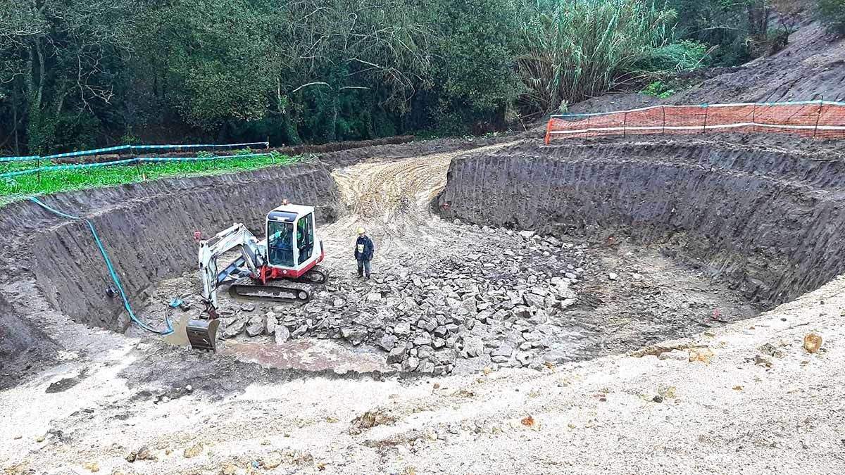 Obras de saneamento en Tenorio