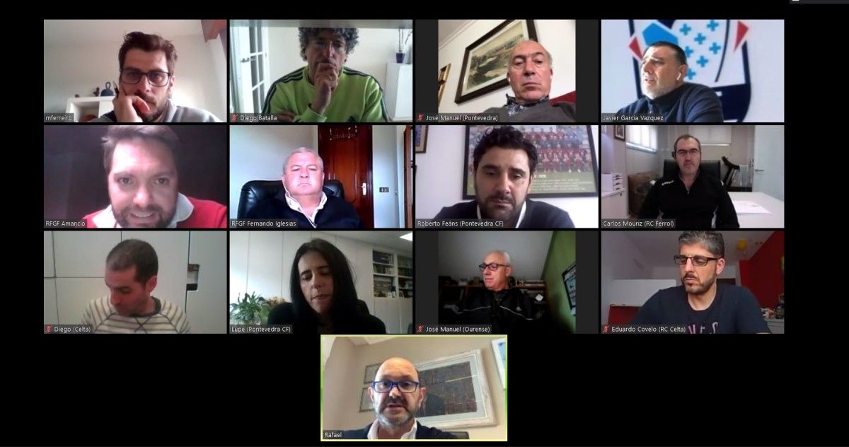 Reunión telemática dos clubs de Segunda B coa Real Federación Galega de Fútbol