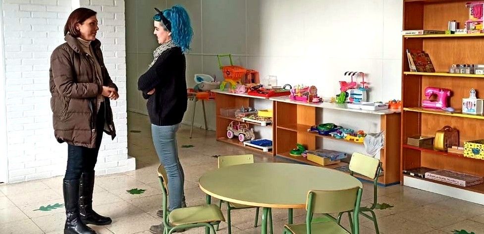 A concelleira de Cultura Raquel Rodríguez (á esquerda)