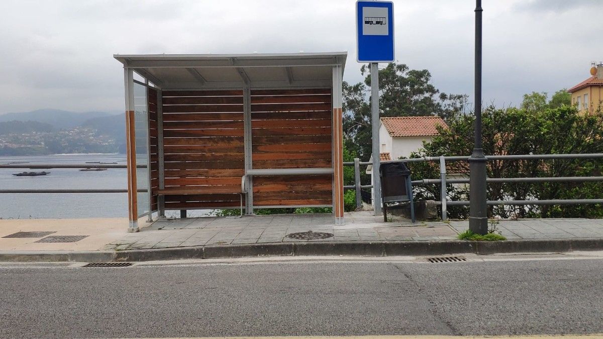 Nueva marquesina entre Covelo y Raxó, en la carretera PO-308