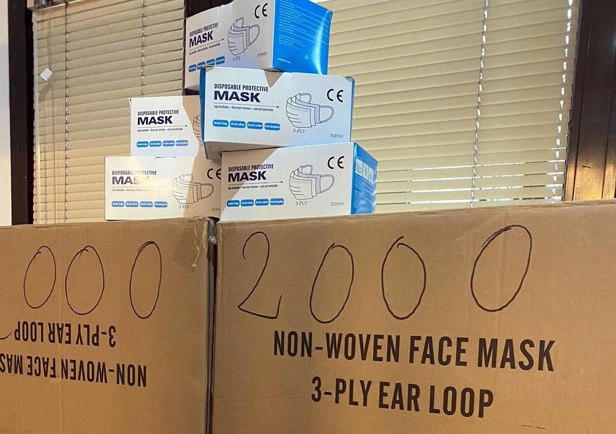 Mascarillas que reparte APE-Galicia