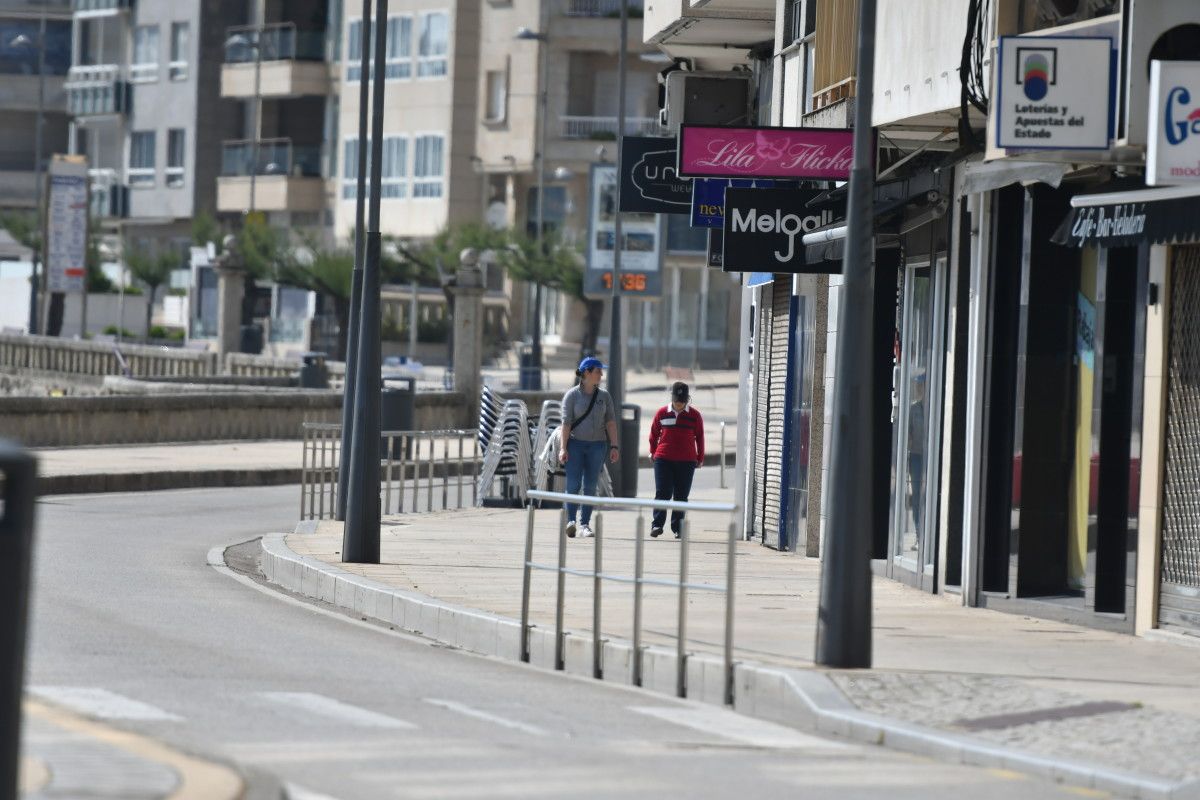 O paseo de Silgar, en Sanxenxo, durante o estado de alarma