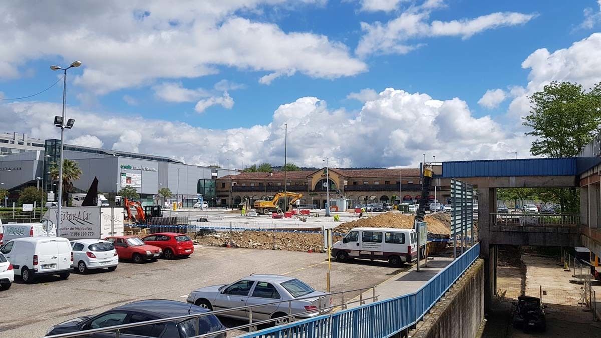 Obras do complexo intermodal de Pontevedra