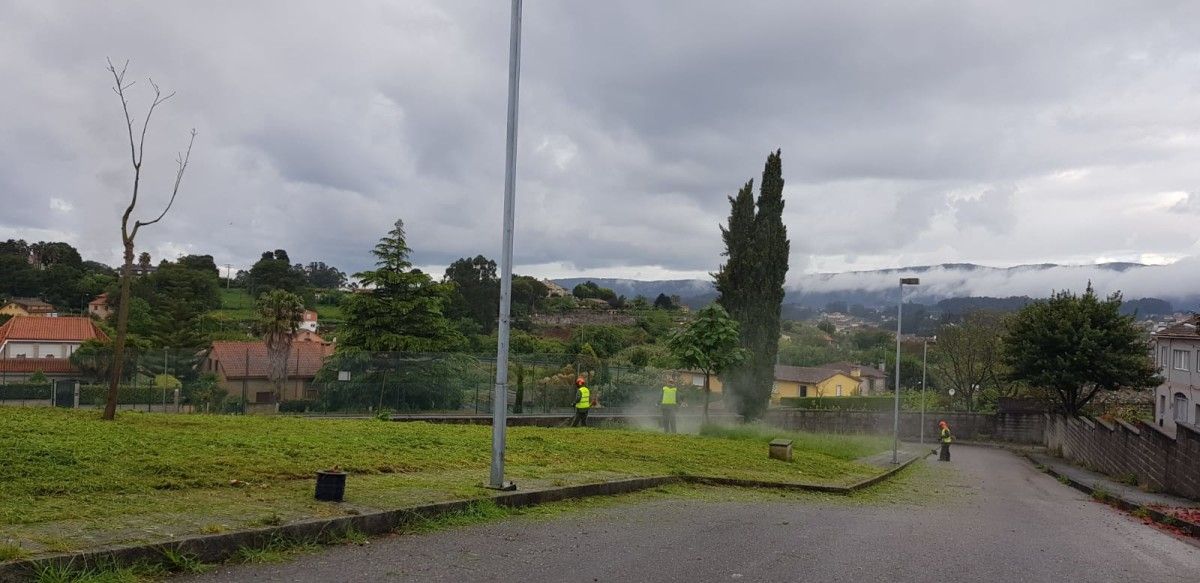 Acondicionamento de espazos verdes en Monte Porreiro