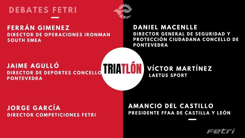 Cartel do ciclo de charlas 'Fagamos do Tríatlon un Deporte Seguro'