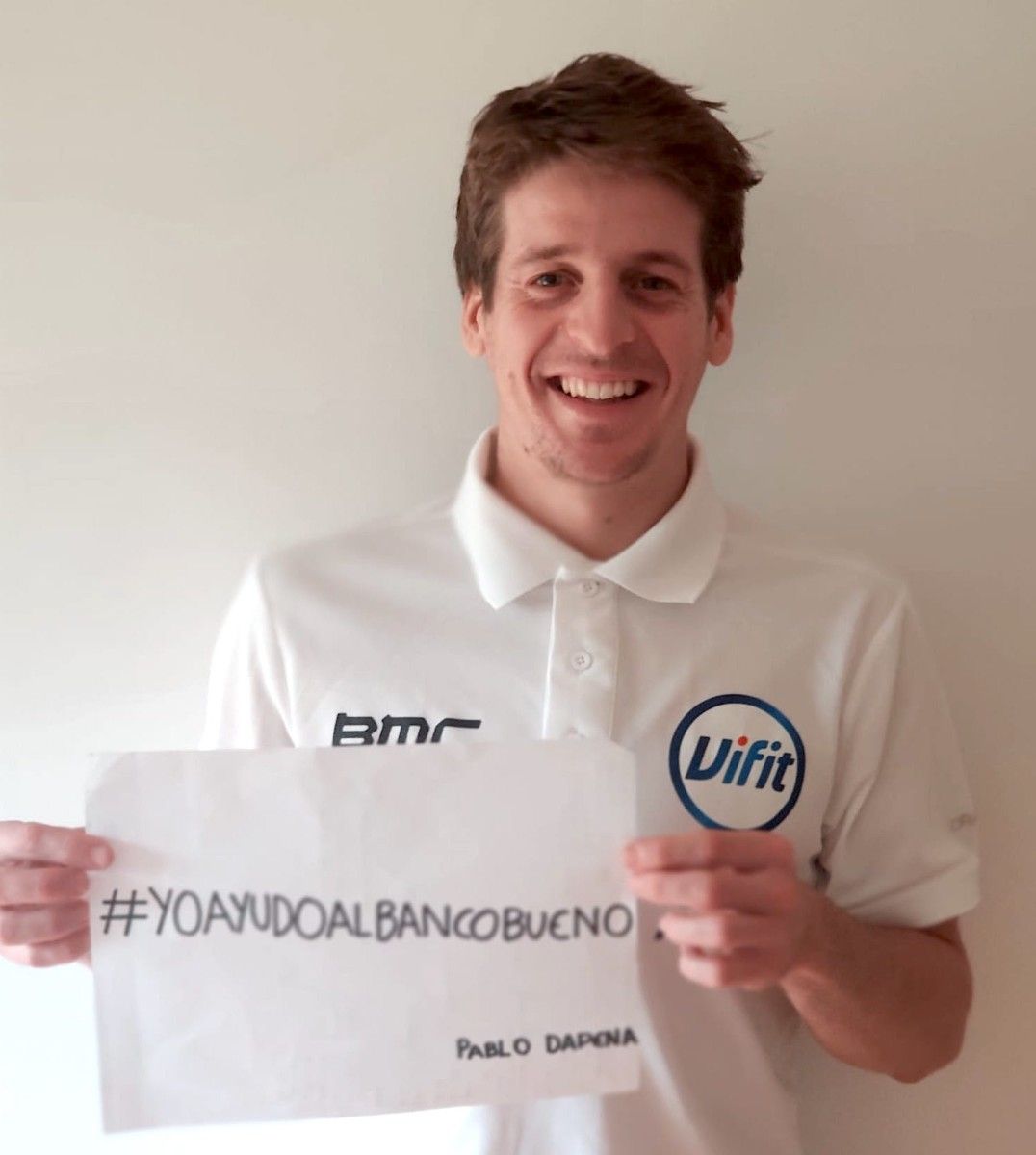 Pablo Dapena, apoiando a Operación Quilo online do Banco de Alimentos