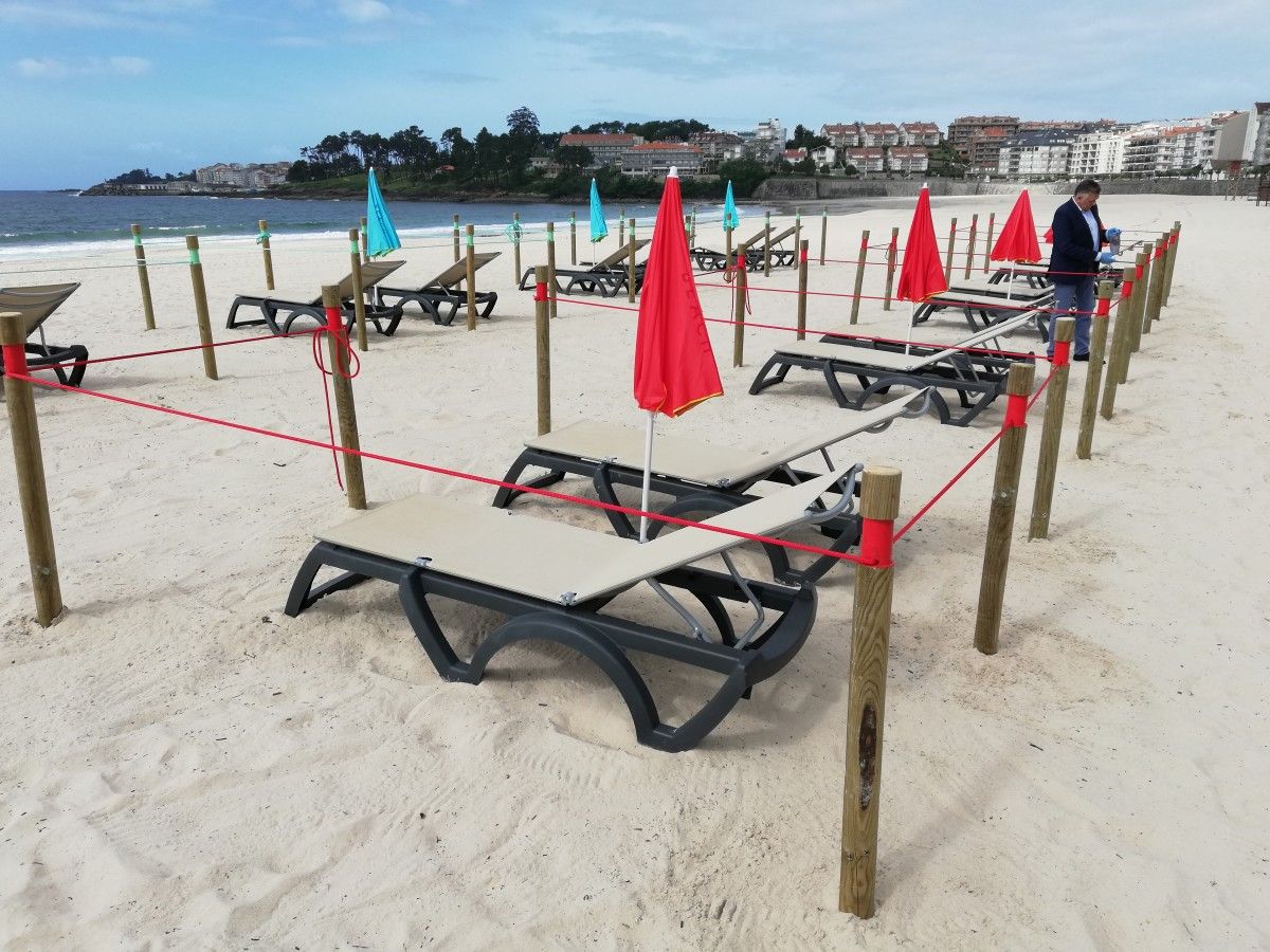 El plan de Telmo Martín pretende dividir la playa de Silgar en cuadrículas 