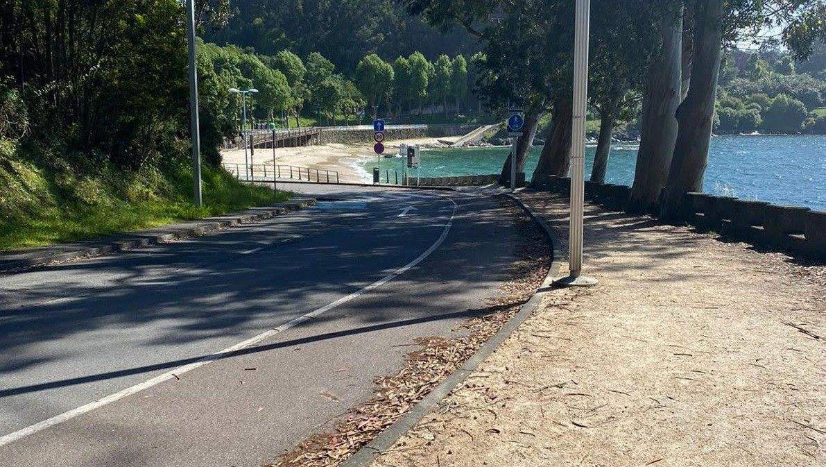 Vial de acceso ás praias de Marín