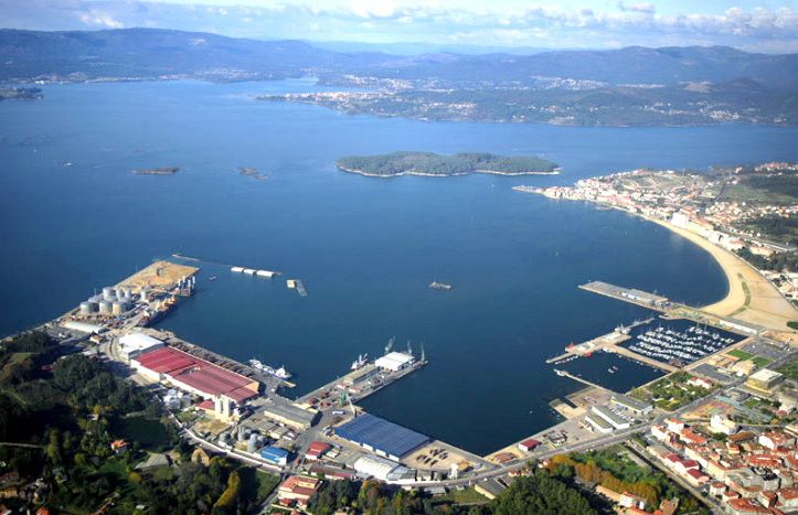 Imagen aérea de Vilagarcía de Arousa