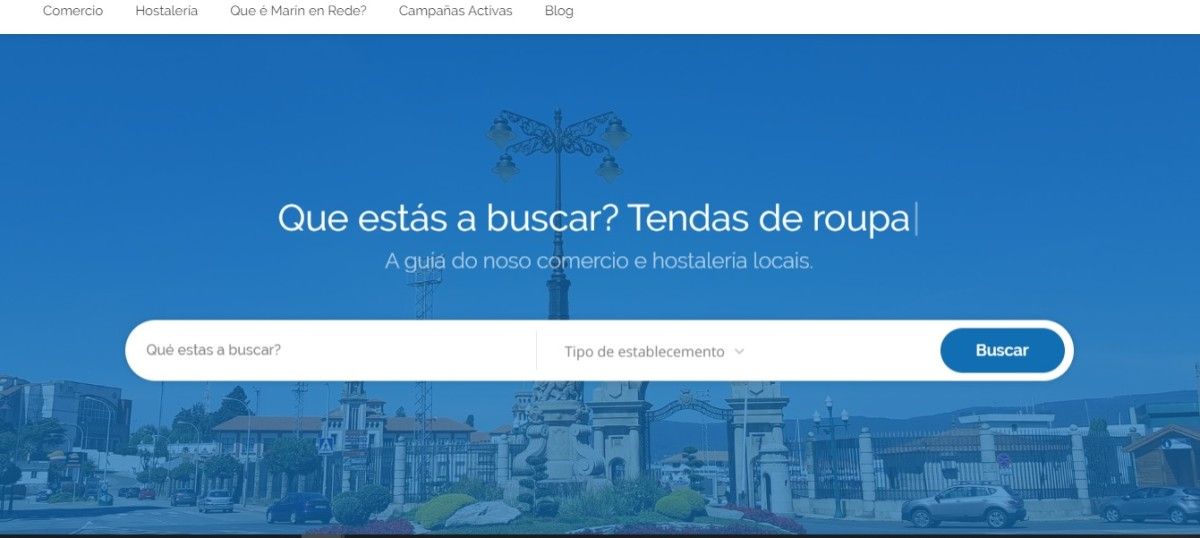 Páxina web de Marín en Rede