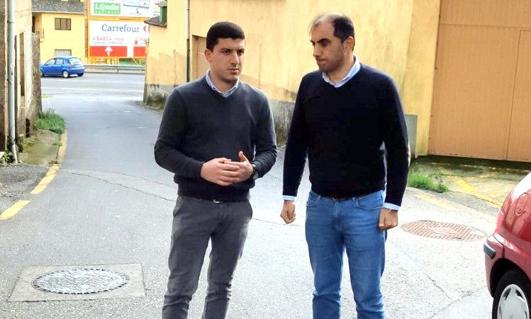 Sergio Pereira y Ángel Moldes, del PP de Poio