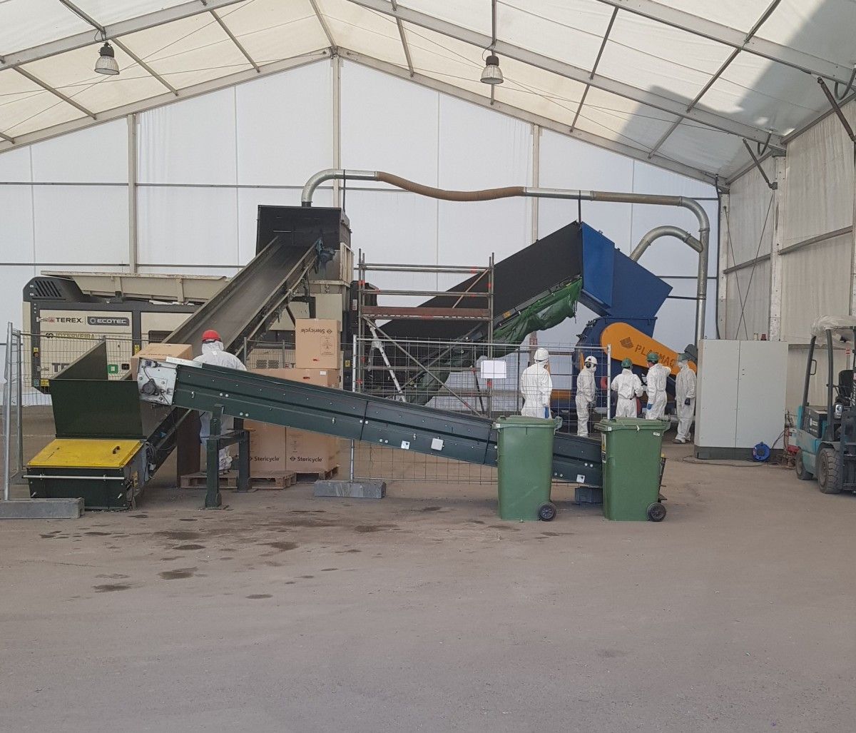 Reciclaxe dos residuos sanitarios en Sogama
