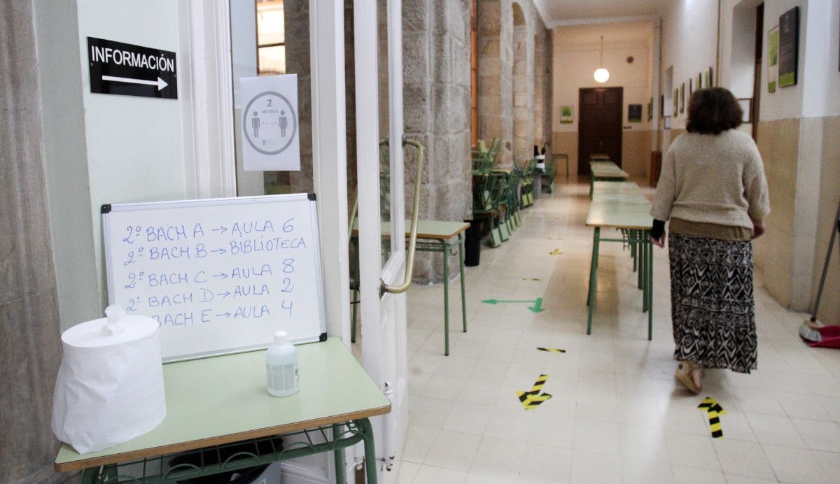 Volta ás aulas de estudantes de segundo de bacharelato
