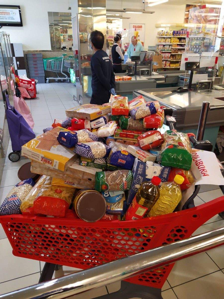 recogida de productos para el Banco de Alimentos
