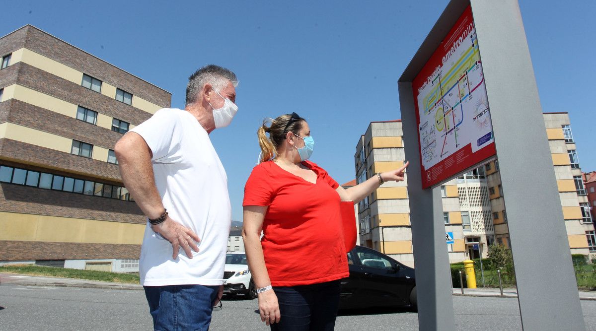 Yoya Blanco y Carlos Diéguez inauguran el nuevo Metrominuto de Monte Porreiro