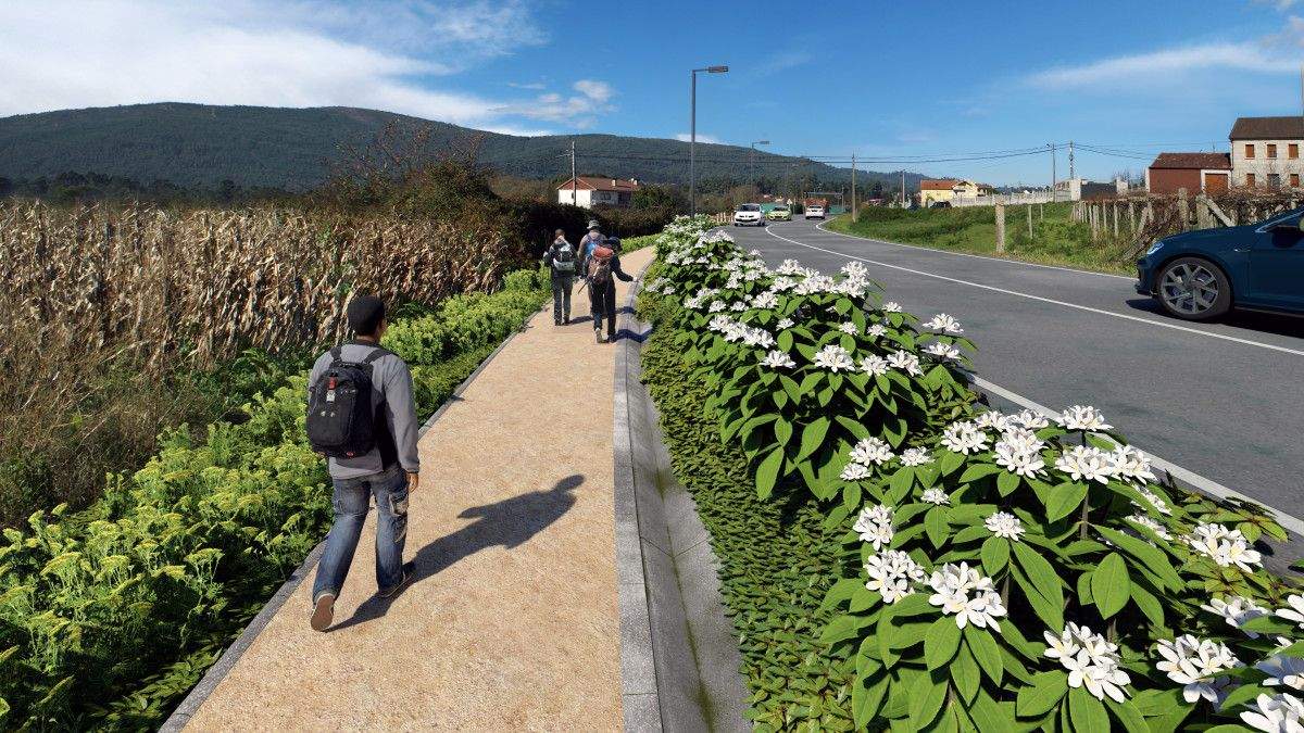 Proyecto de la senda peatonal entre Alba y San Caetano