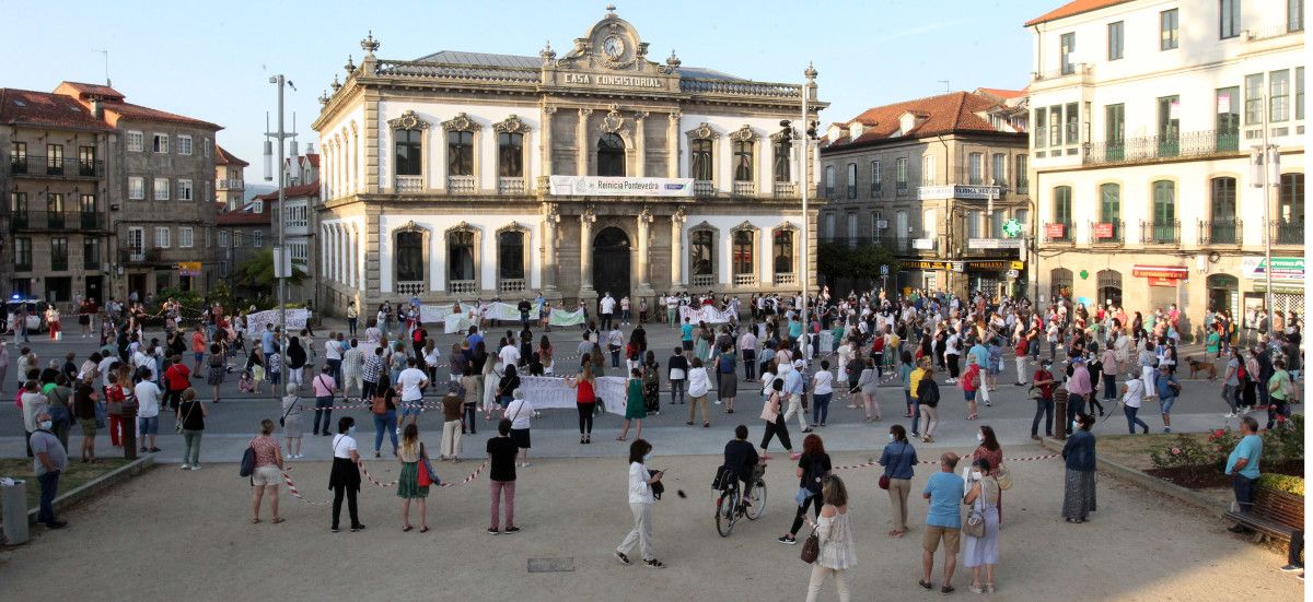 Manifestación de profesionais do sector sanitario