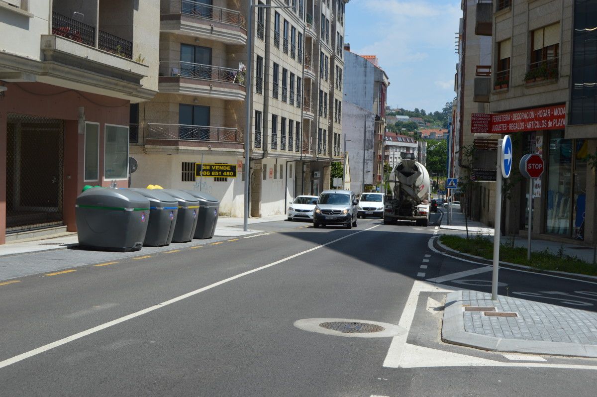 Sanxenxo redistribuye sus contenedores a lo largo de la PO-308 para optimizar el servicio de recogida