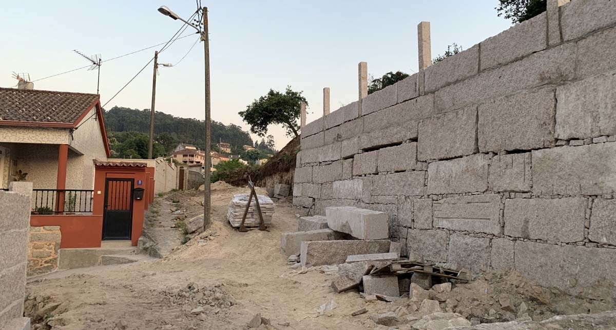 Obras en Martín Raxó, Lourizán