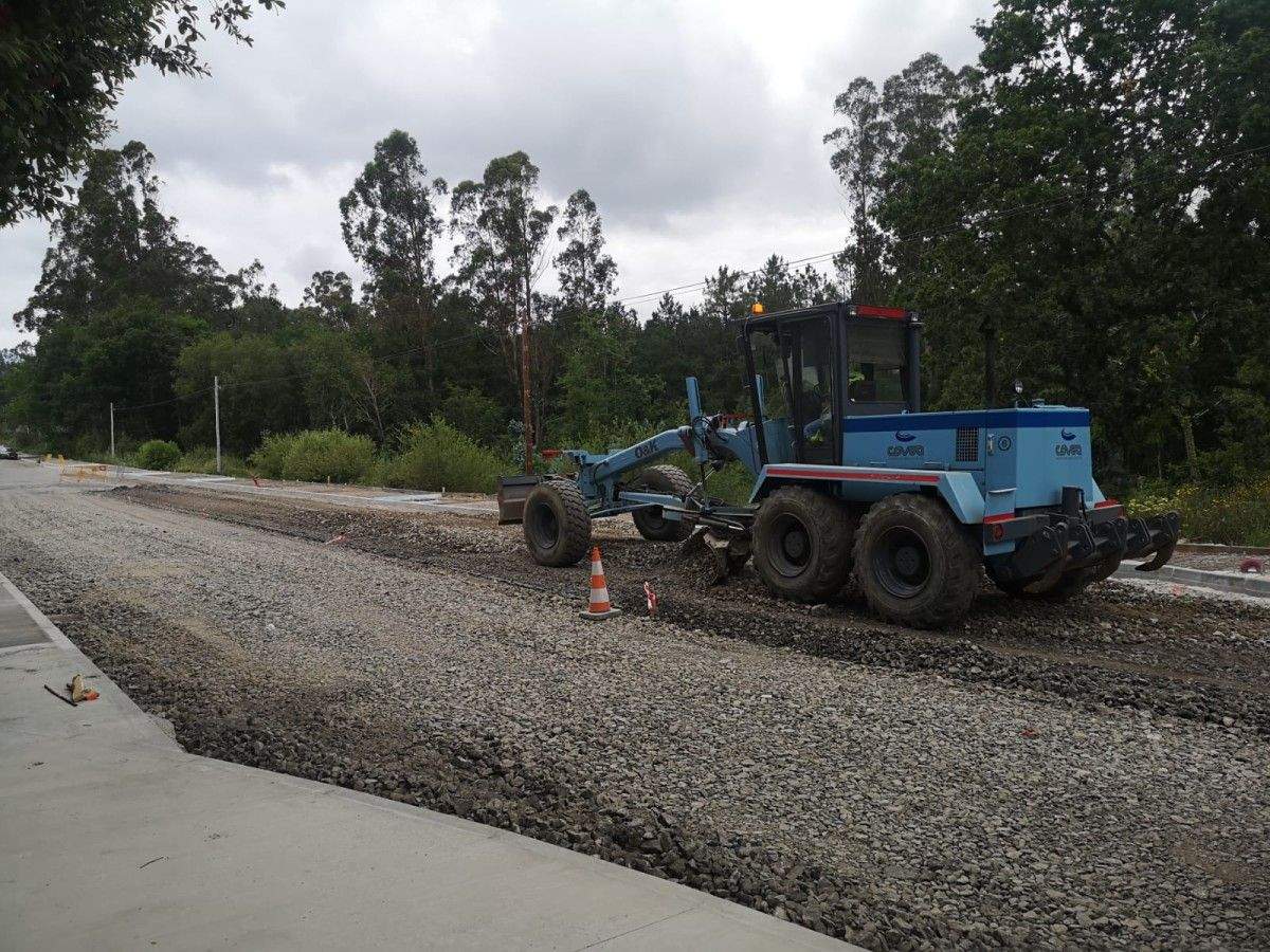 Obras en el Polígono de A Ran (Cuntis)