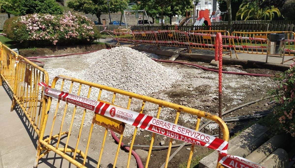 Zona en la que se instalará el primer centro comunitario de compostaje de Poio